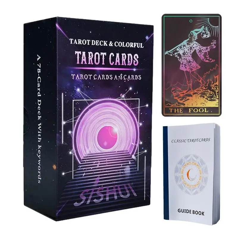 

Tarot Cards Mysterious Divination Fate Deck Game Oracle Card Full English Family Favor Friend Party Gift for All Skill Levels