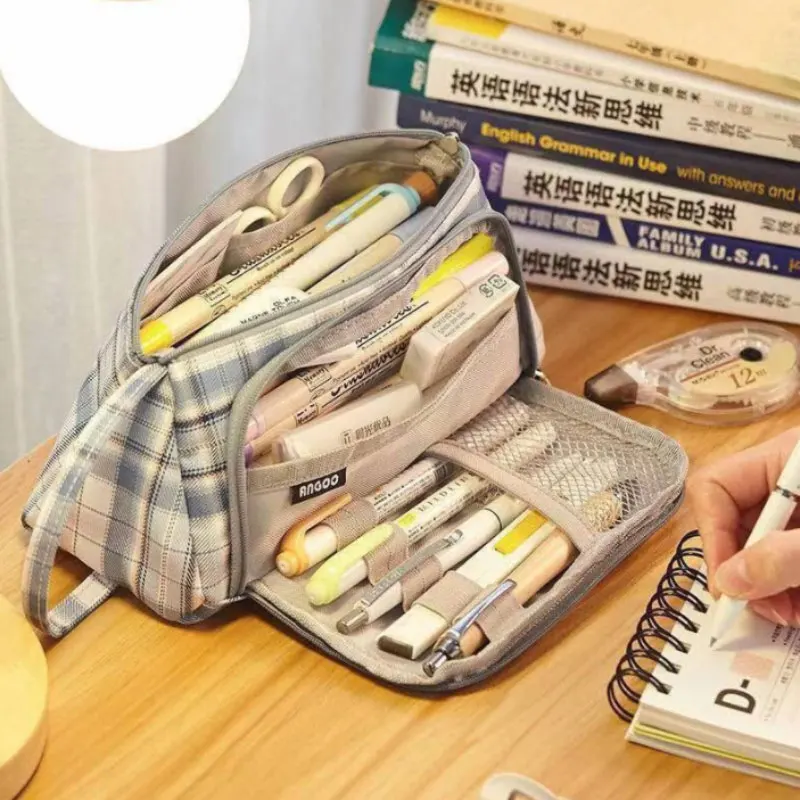 Case Kawaii School Pen Case Supplies Pencil Storage Bag Stud