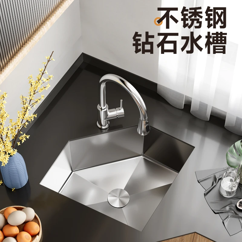 Утолщенная угловая посудомоечная машина из нержавеющей стали 304