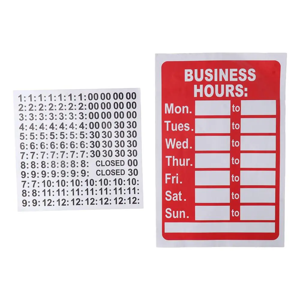 

Sign Store or Office Business For Company Stores Waterproof Business Hours Sign Open Signs Sunscreen