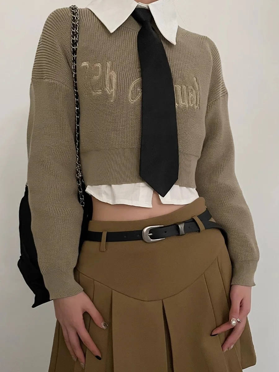 Женский ремень в стиле ретро Новый Повседневный с простым и элегантным черным