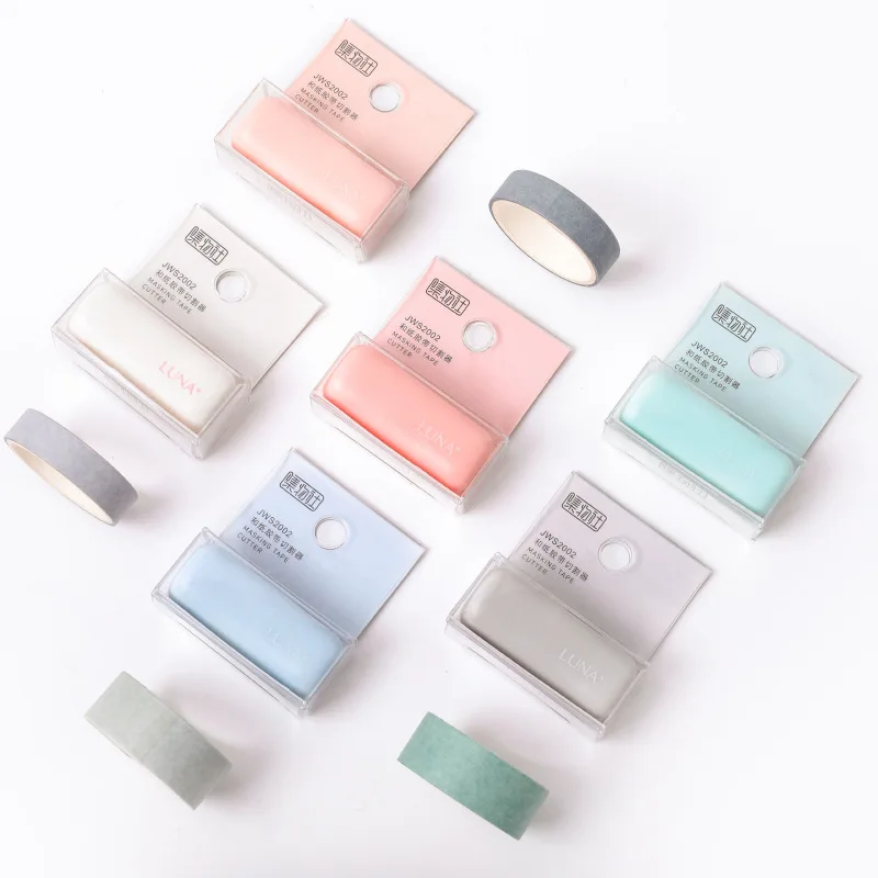 

1pcs Color Masking Tape Cutter Mini Portable Dispenser for 6-30mm Paper Washi Tapes Stickers Home DIY Diary Album