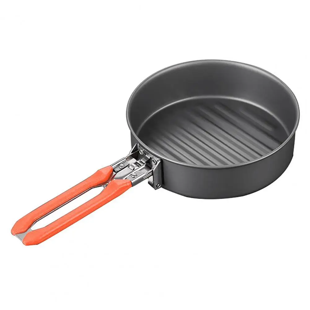 

0.9L Cookware Pot Evenly Heating Detachable Handle Nonstick Frying Pan Camping Hiking Skillet Non Stick Coating Frying Pan