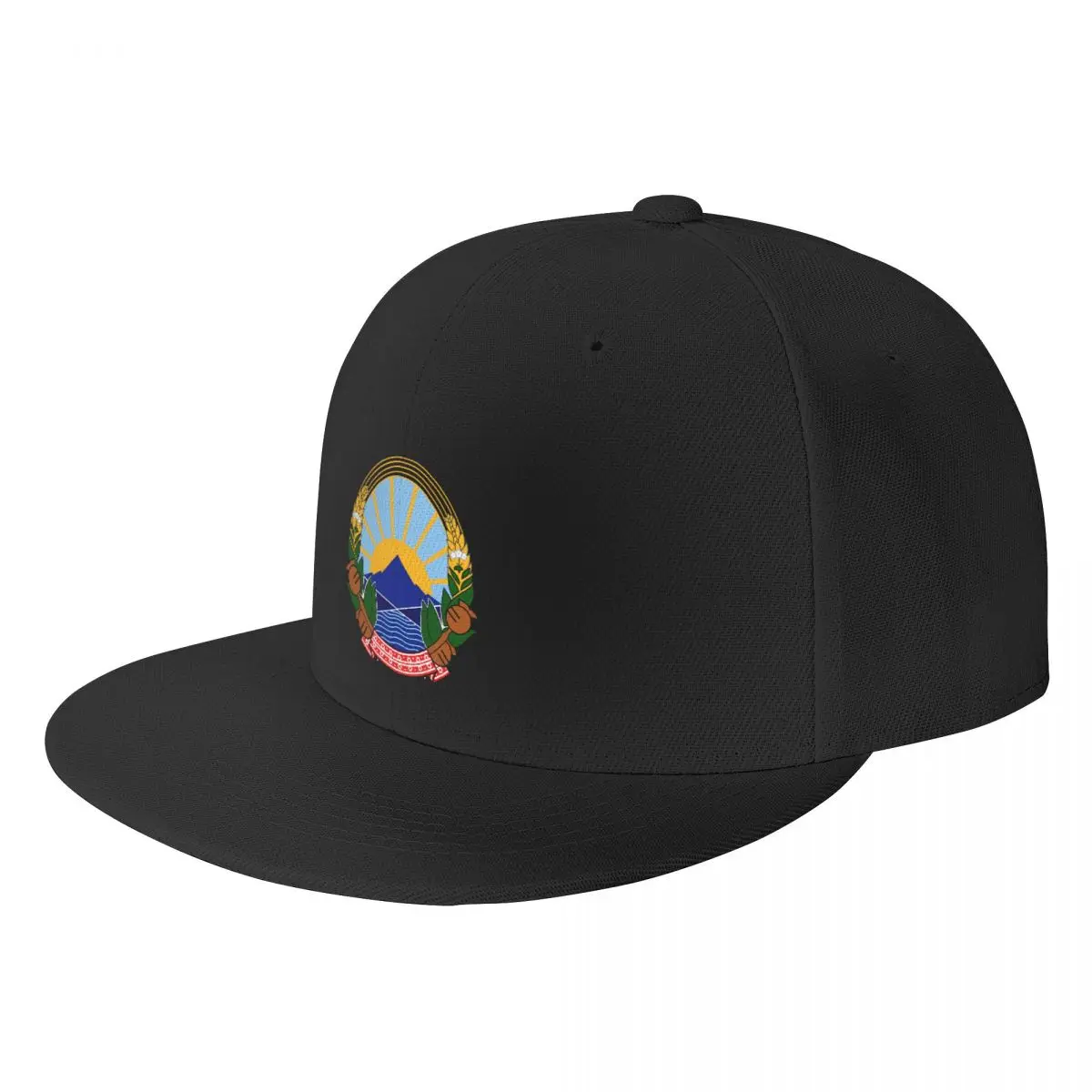 

Classic Unisex National Emblem Of North Macedonia Baseball Cap Adult Adjustable Hip Hop Hat Men Women Sun Protection