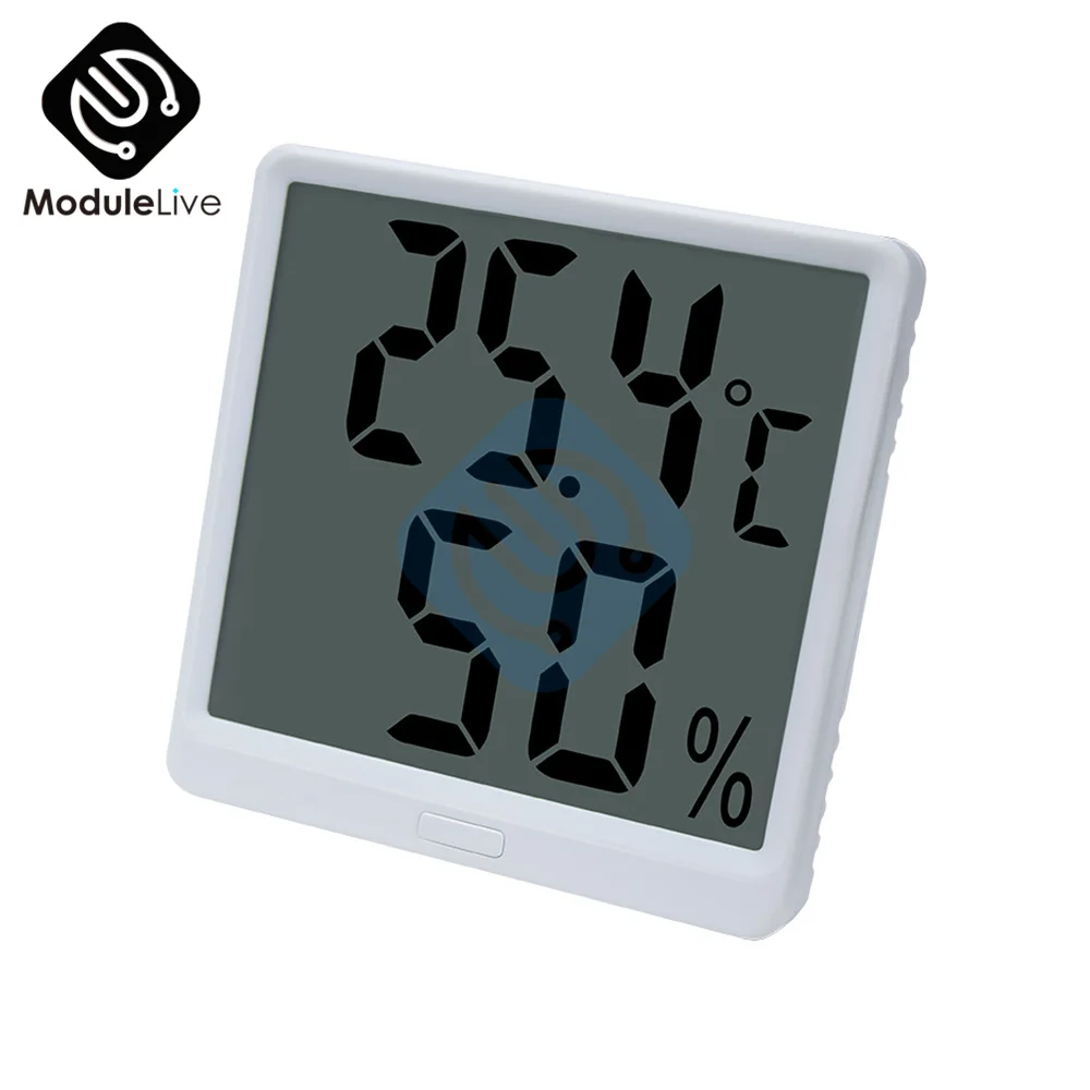 lcd electronic digital temperature humidity meter indoor outdoor thermometer hygrometer sensor gauge weather station for home free global shipping