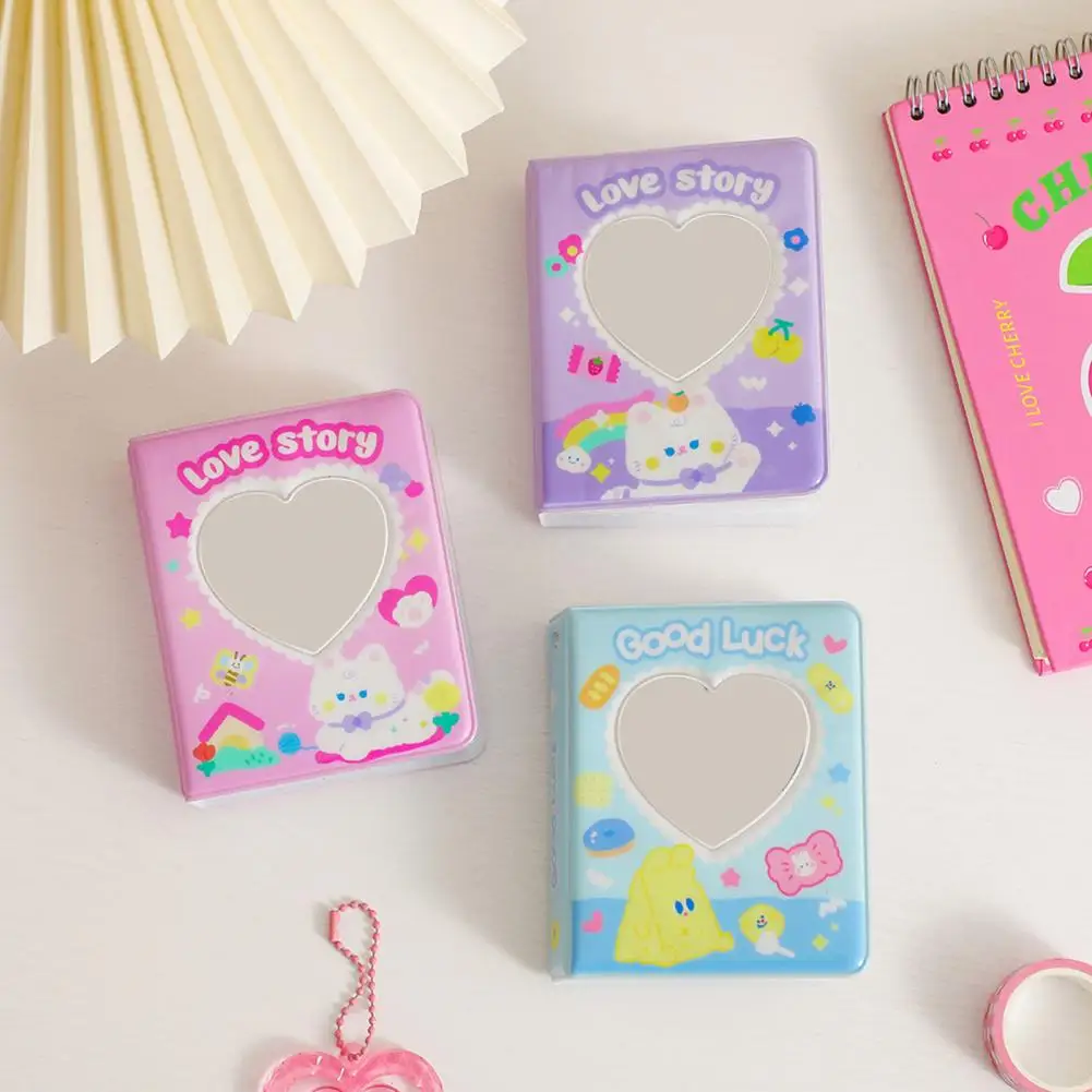 

3 Inch Card Storage Album Useful 3 Colors Dust-proof Inserted Type Card Storage Album for Girls Photo Album Photo Album