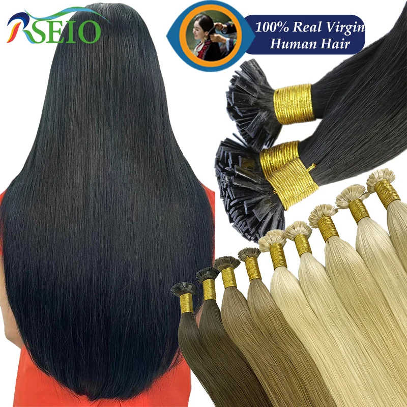 Натуральные пряди для наращивания RSEIO 100% натуральные человеческие волосы