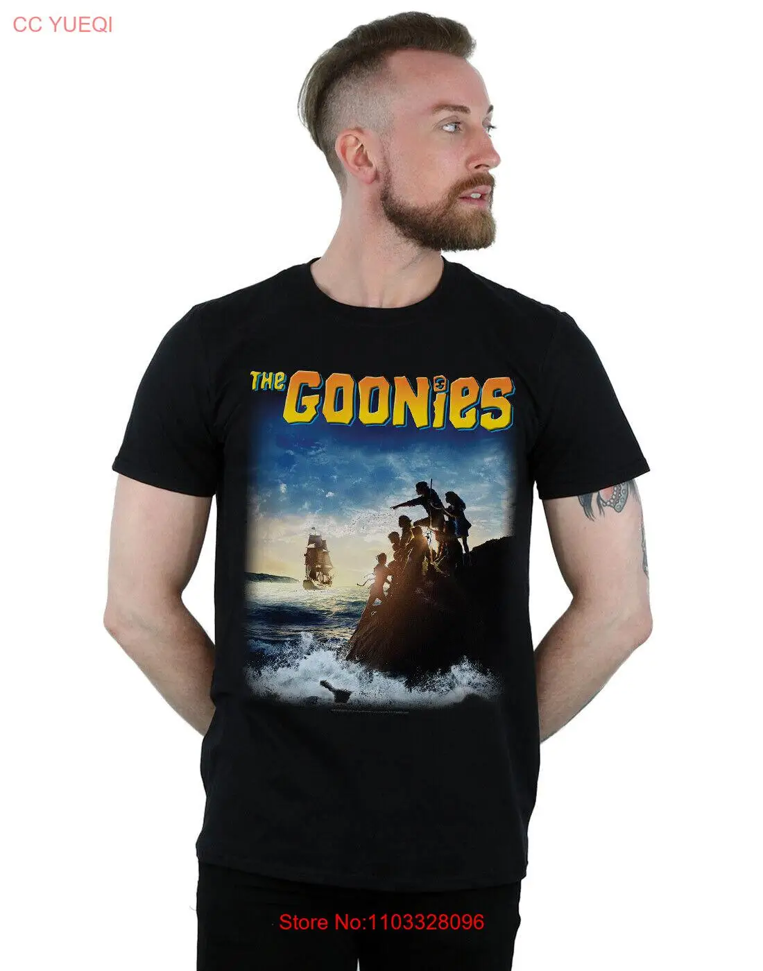 Мужская футболка The goон постер с кораблем