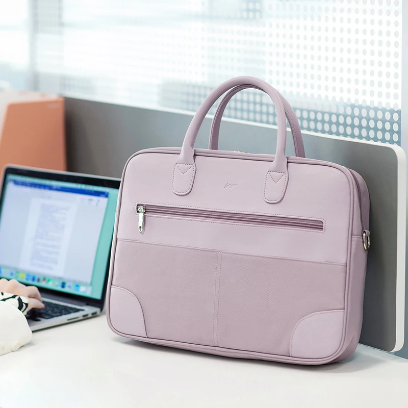 

Messenger Strap Organizer Women Computer Tote Document Solid Handbag Ladies Business Bag Briefcase Purse Ipad Laptop Fashion