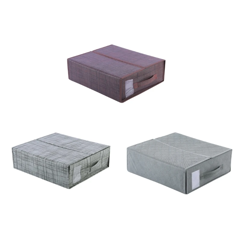 

Foldable Storage Box Compact and Durable Bed Sheet Organiser Pants Underwear Bra Organiser Case for Bedroom Home