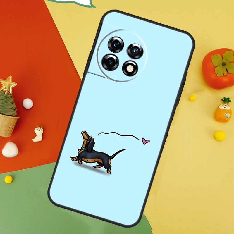 Фото Чехол с изображением собаки породы такса для OnePlus 9 10 Pro 11 12 13 15 13T 13R 12R 10T 8T Nord 5 CE 2 3 4 Lite N20 N30 №4