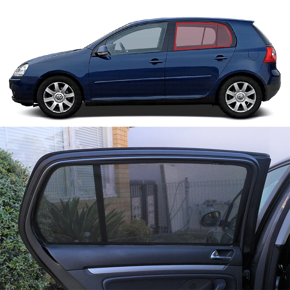 Для Volkswagen VW Golf 6 MK6 2008-2014 задняя сторона автомобиля солнцезащитный козырек на