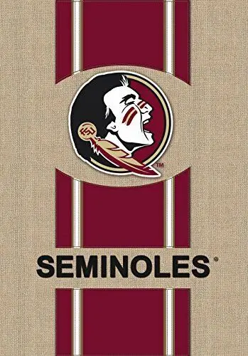 NCAA Командный спорт Evergreen BURLAP Садовый флаг 12 5 x 18 дюймов