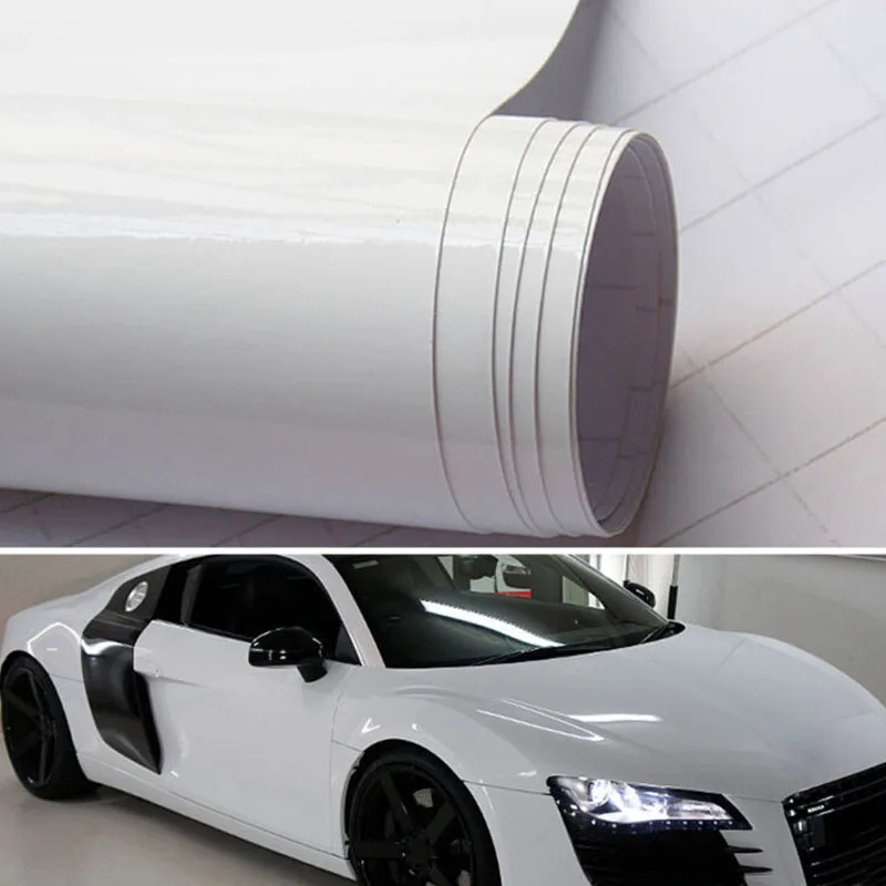 

Decor Car sticker Vinyl Decal Gloss White Replacement Wrap Air Bubble Free UV-resistant Waterproof Durable New