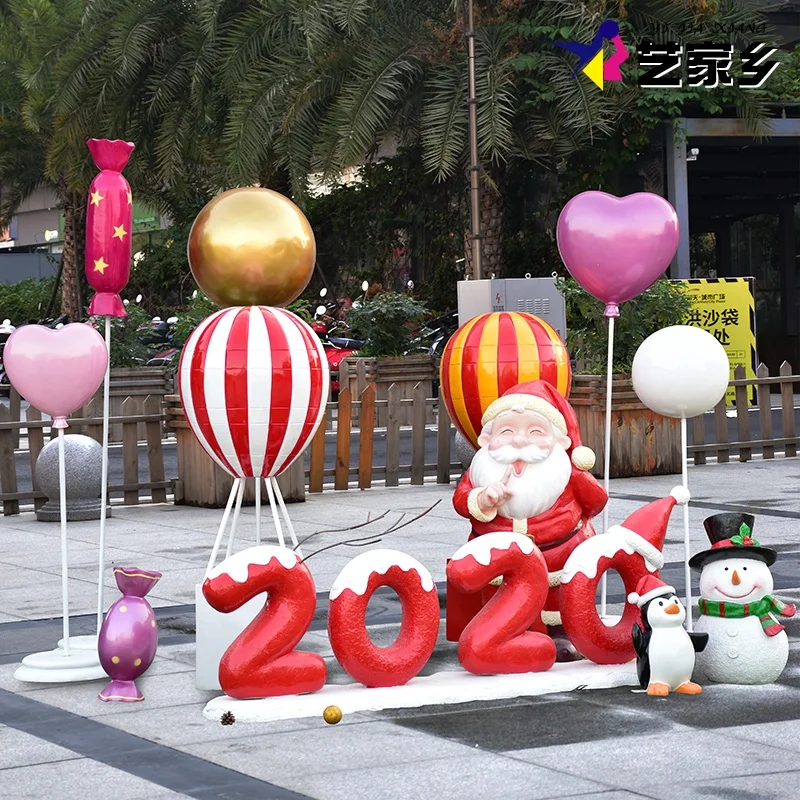 Стекловолокно горячий воздух шарики реквизит украшения рождественские шары