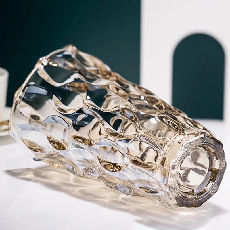 

American hotel living room model room handmade glazed crystal glass vase flower arrangement decorative utensils