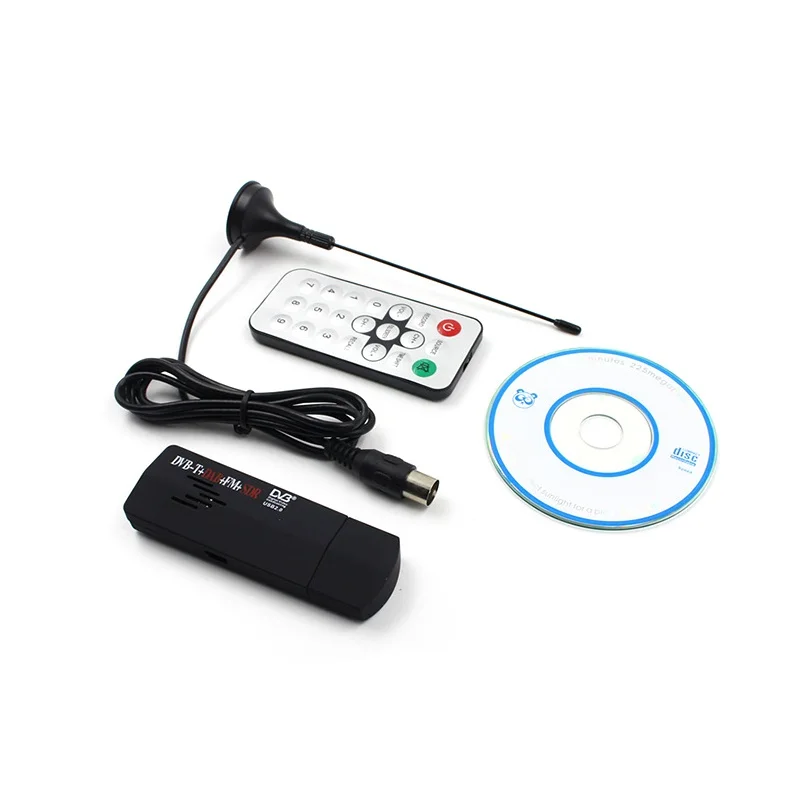 USB DVB-T + RTL-SDR Realtek RTL2832U R860 тюнер приемник оптовая продажа ТВ-Флешка ТВ Антенный |