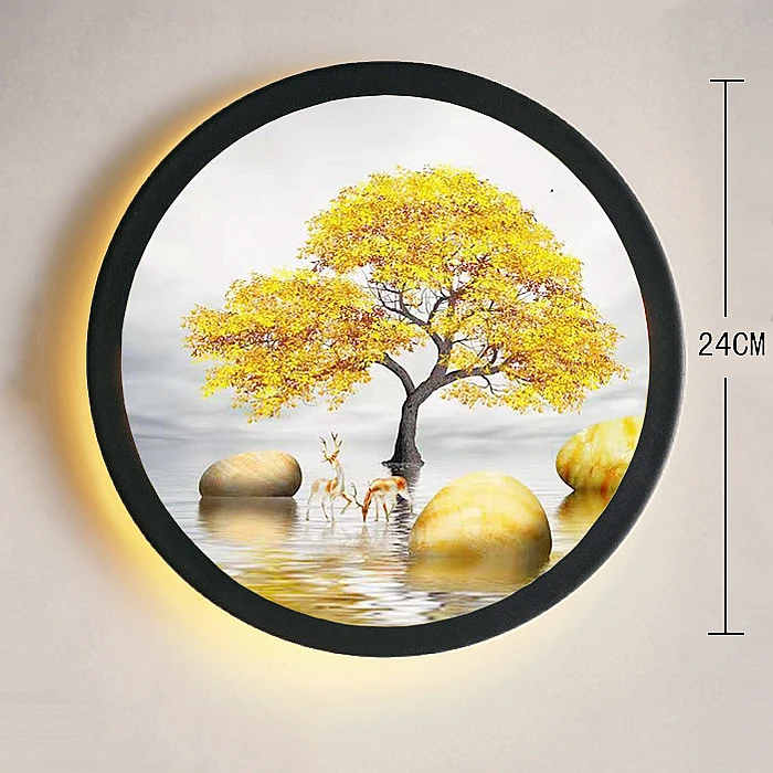 

Настенные светильники khelse, круглые, акриловые, индустриальный стиль