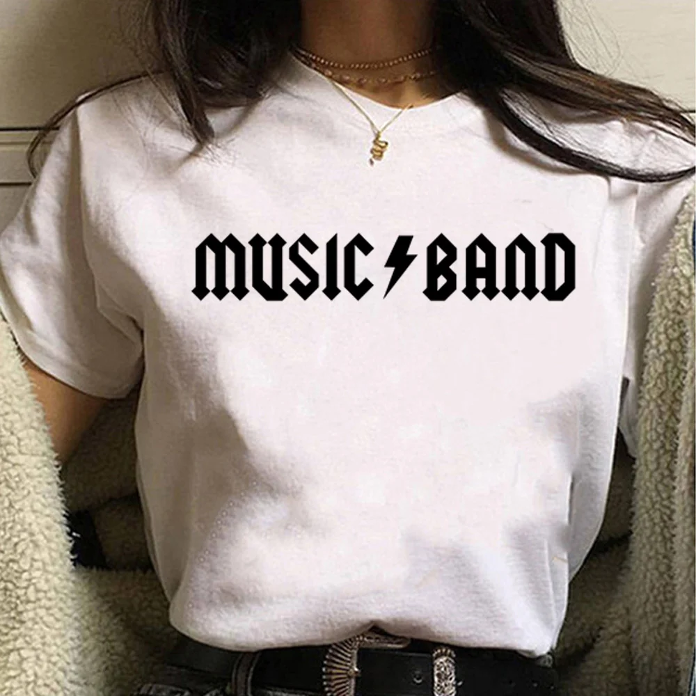 

Music Band tshirt women comic streetwear funny top girl comic clothes
