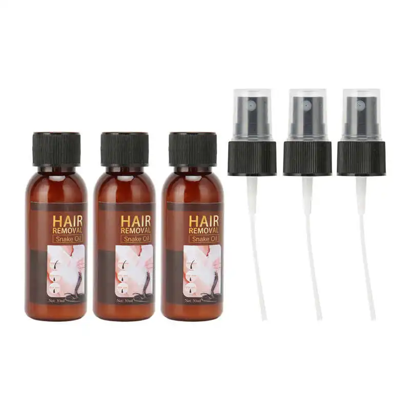 

Painless Hair Removal Spray Safe 30ml Snake Oil Mild Depilatory Spray Plant Extract Professional for Bikini Line