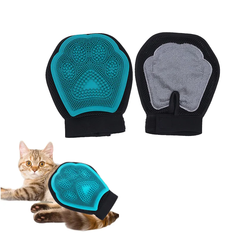 Dog Cat Glove Cat Grooming Glove Pet Brush Glove Cat Dog Hair Remove Brush Dog Deshedding Cleaning Comb Massage Gloves For Puppy