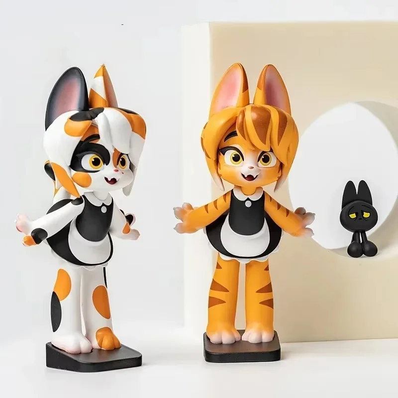 В наличии Hot Blind Box Kongzoo Pure Natural Maid Cat Doll Binary Mystery Фигурка Детская игрушка Kawaii