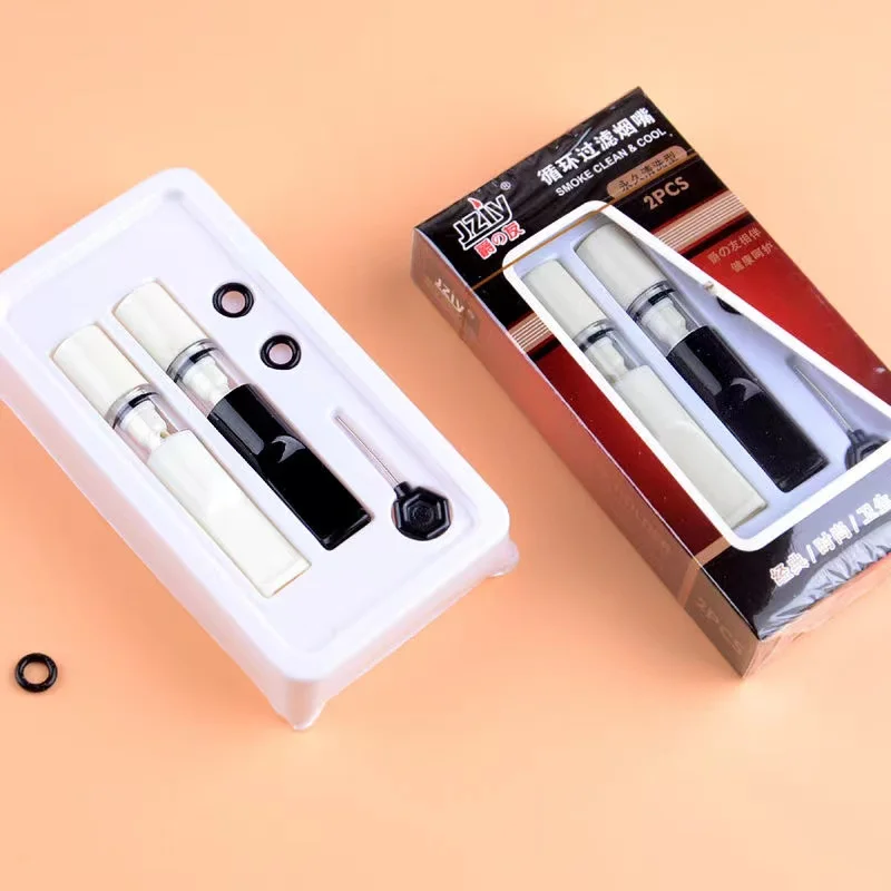 

Clean Tar Reducing Double Filter Cigarette Holder Special Smoking Filter Round Filter Men's Gift