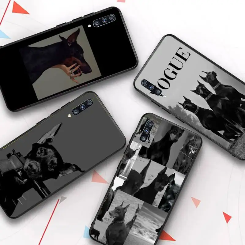 

Animal Doberman dog Phone Case for Samsung A51 01 50 71 21S 70 31 40 30 10 20 S E 11 91 A7 A8 2018