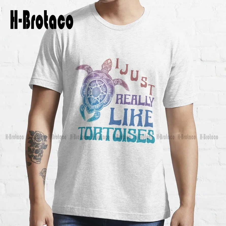 

I Just Really Like Tortoises Cute Colorful T-Shirt Fgift For Turoises Lovers Trending T-Shirt Fashion Tshirt Summer Xs-5Xl