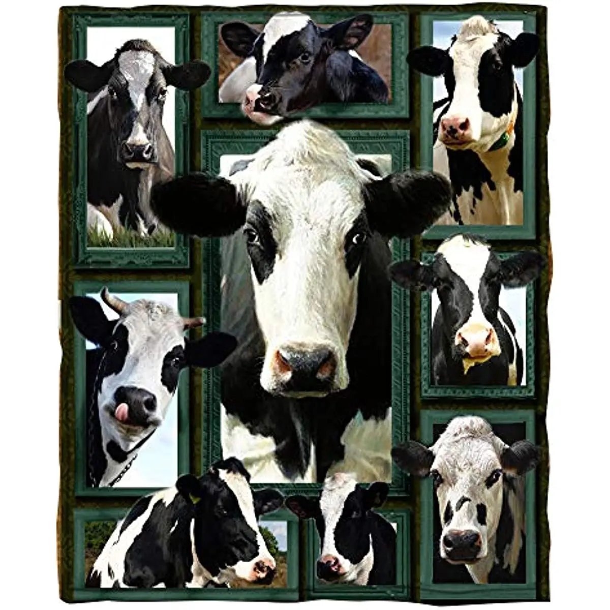 

Фланелевое Одеяло ChriHome, ультрамягкое удобное плюшевое одеяло с 3D принтом коровы, Кондиционер