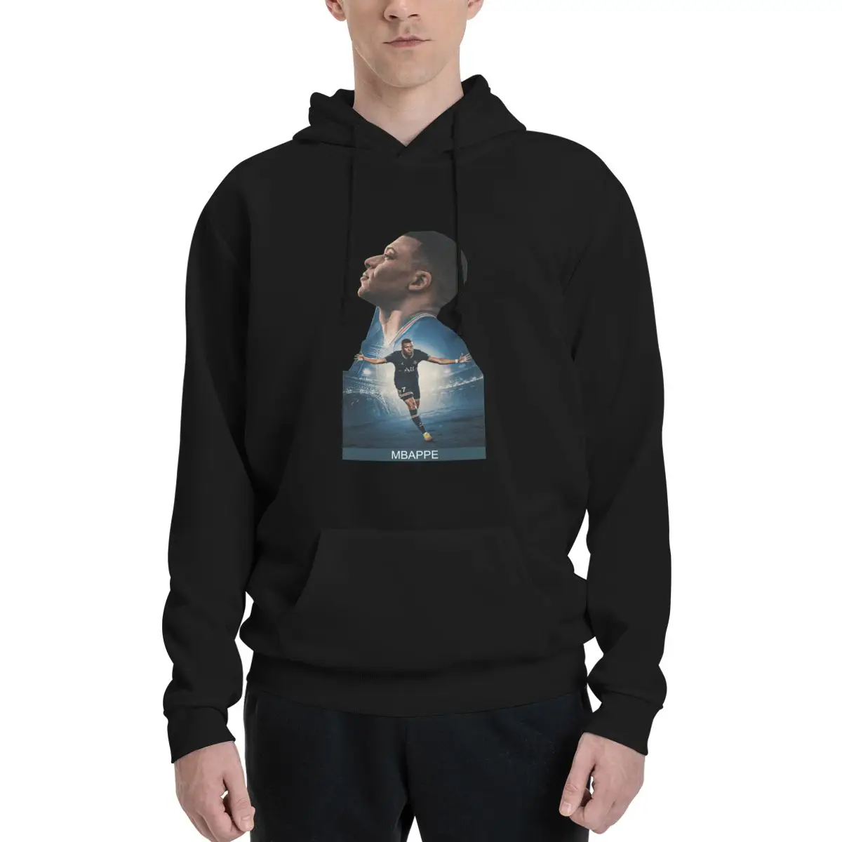 Kylian Чемпион Франции Футбол Mbappe Mbappﾩ пары плюс бархатный свитер с капюшоном
