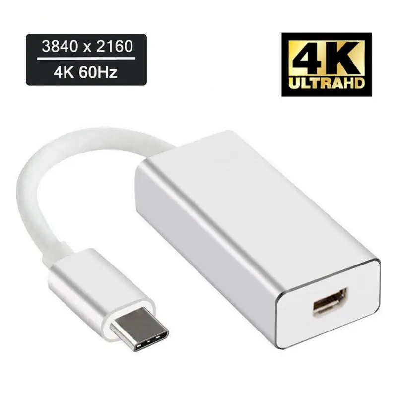 

Type C To Mini DisplayPort DP USB Adapter C 3.1 Support 4K HDTV Converter Male To Femal For Macbook Computer Cables