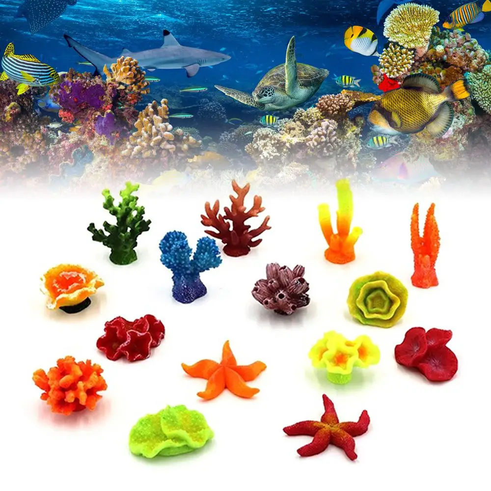 

1Pc Aquarium Resin Coral sea star Decoration Landscape Fish Aquarium Decoration Artificial Coral For Fish Tank Resin Ornaments