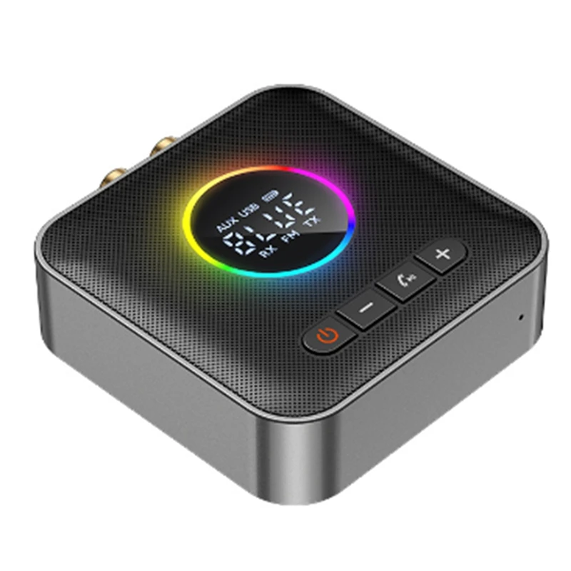 3-In-1 Bluetooth 5.4 Transmitter Receiver FM Modulator 3.5MM AUX Type-C Multi-Point Interface Hifi Music