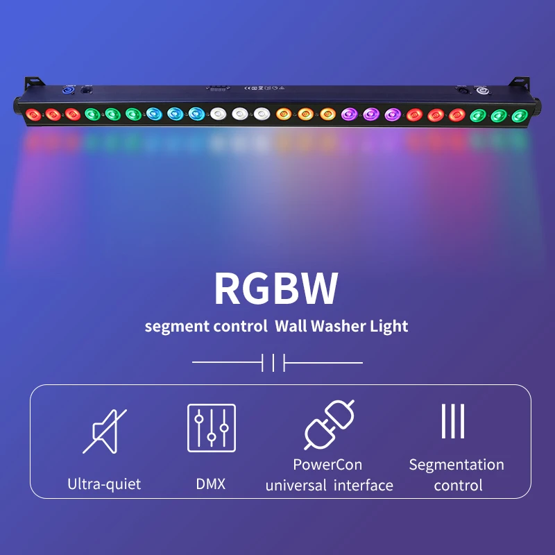 

aicpose RGBW 4 в 1 светодиодная настенная шайба 24x12W