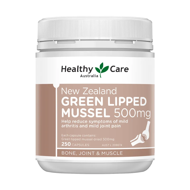 

Healthy Care Green Lipped Mussel 500 mg 250 Capsules