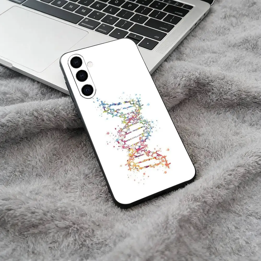 Черный мягкий силиконовый чехол S-Science DNA Biology для Samsung Galaxy A73, A71, A72, A70, A53, A52, A51 (art.: 3920d975f538d) - 3920d975f538d