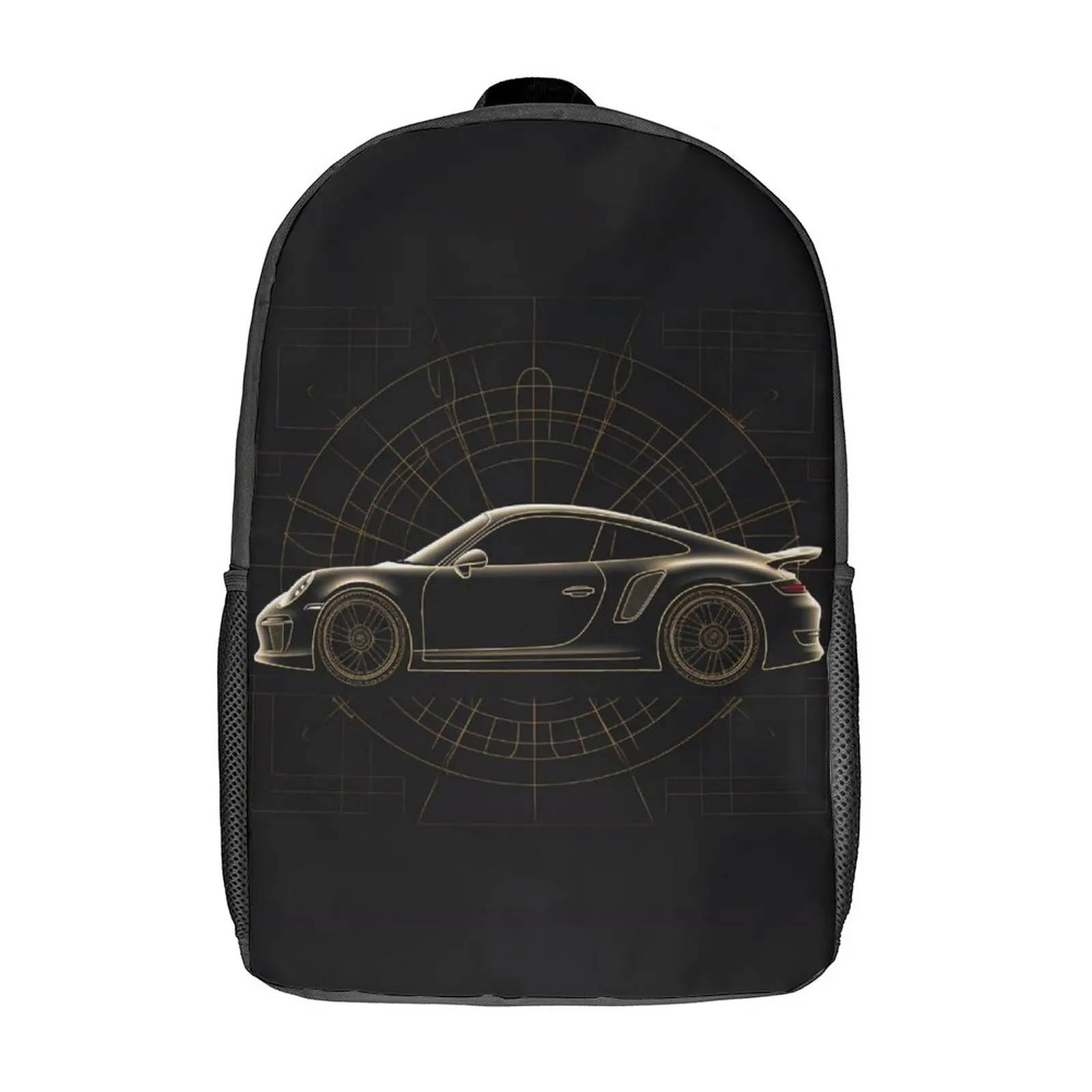 

Classic Sports Car Backpack Astro Geometry Minimalist Art Travel Backpacks Student Custom Durable School Bags Fun Rucksack
