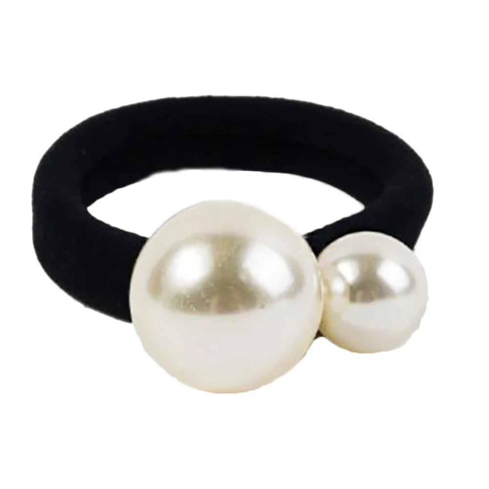 

3 Pcs Bracket Elastic Hair Tie Band Pearl Ponytail Holder Scrunchies Girls Korean Version Ties