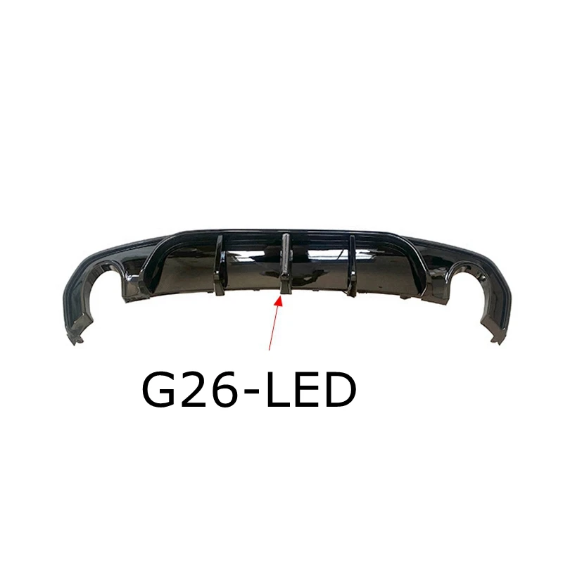 

For BMW 4 Series G22 G23 G26 420i 430i 435i M440i M Performance Rear Bumper LED Light Bright Black Rear Diffuser SPOILER 2020+