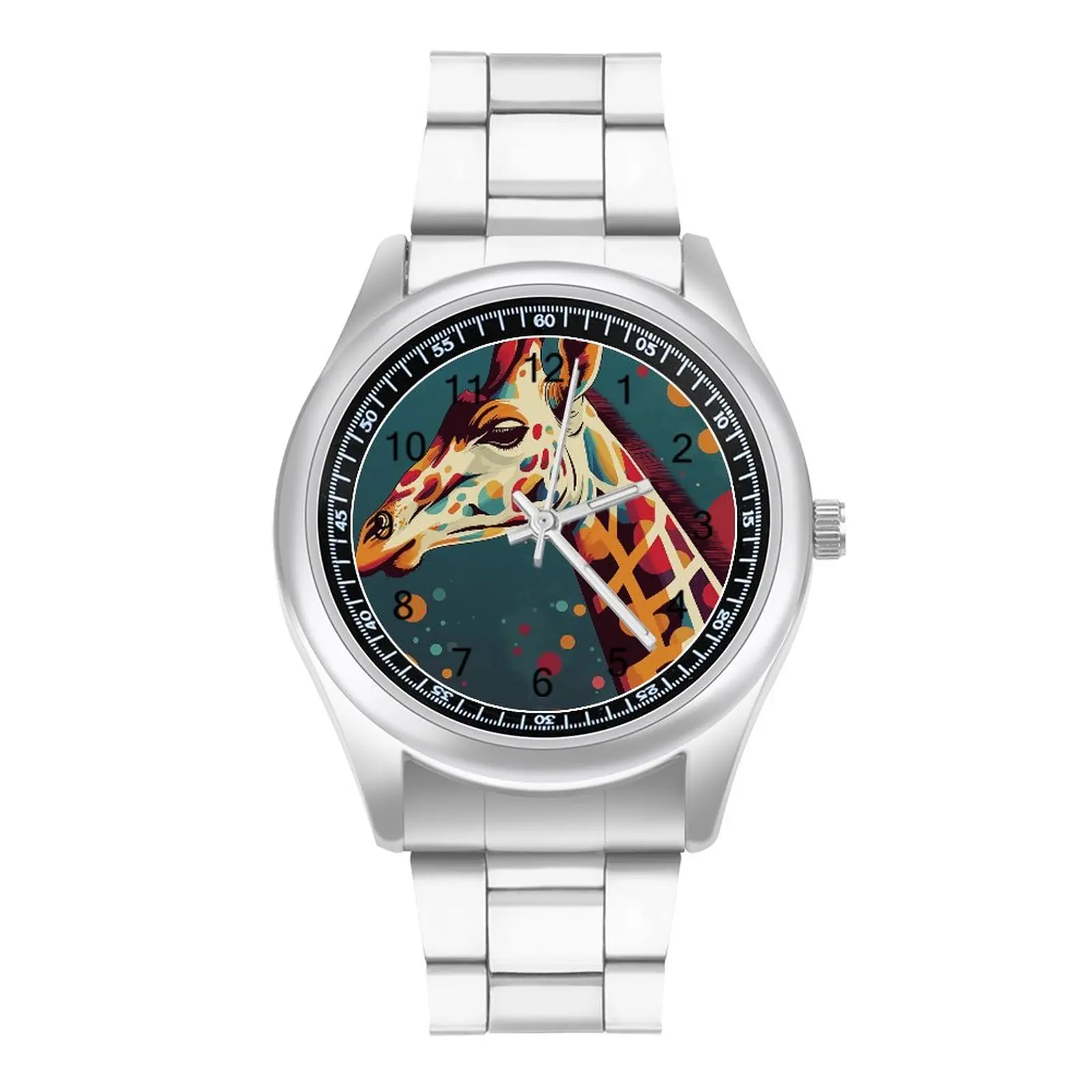 

Giraffe Quartz Watch Retro Multicolored Travel Silent Wrist Watch Stainless Design Affordable Couple Wristwatch