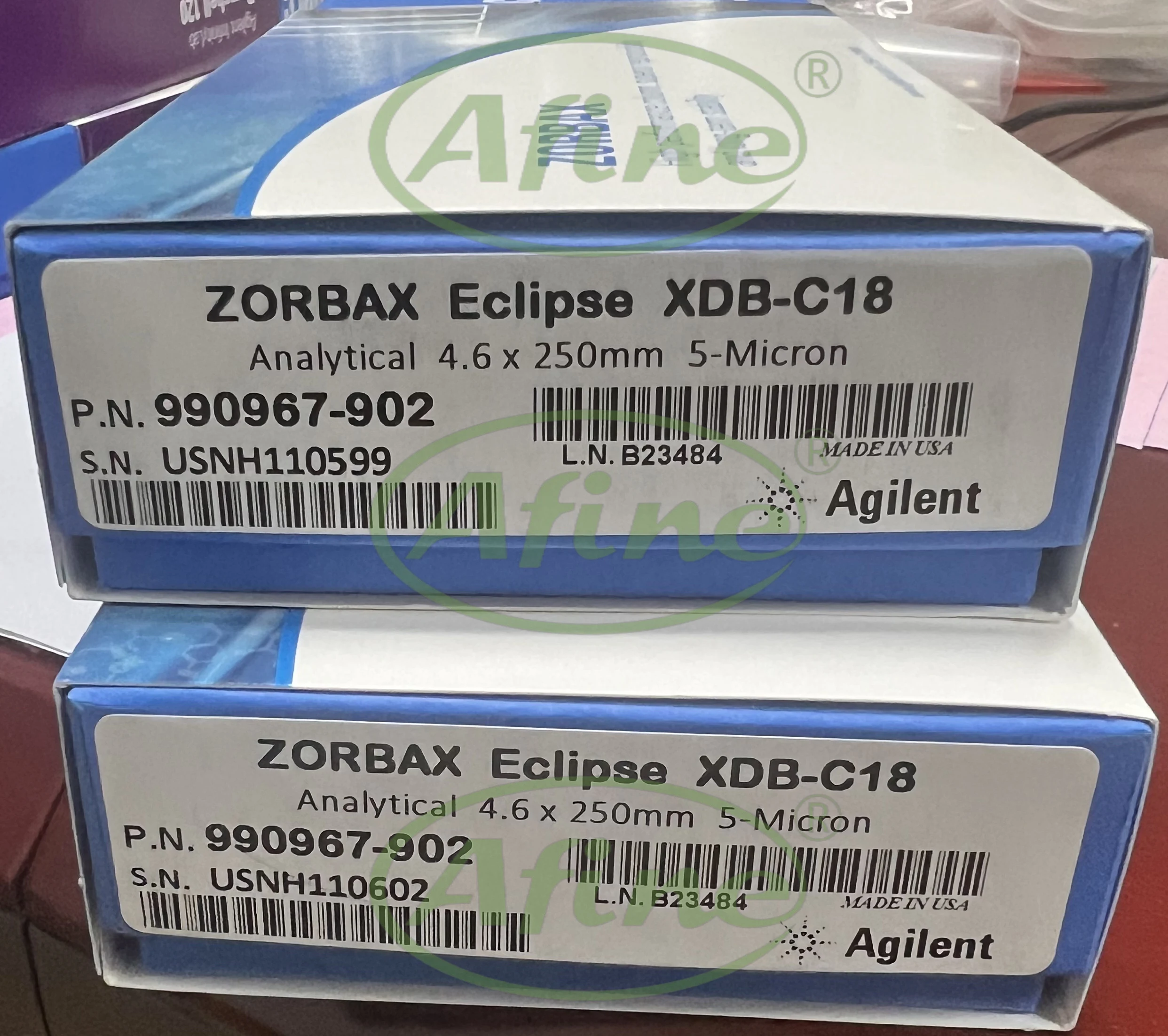 AFINE Agilent 990967 -902 ZORBAX Eclipse XDB-C18 4 6 x 250 мм 5 мкм 400 бар
