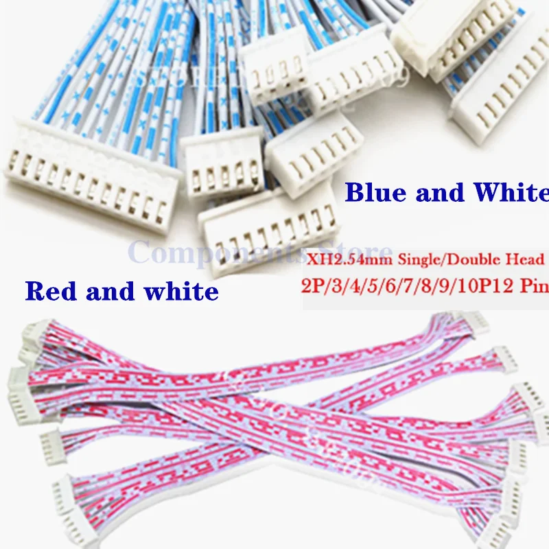 

JST XH2.54 разъемы 2P/3/4/5/6/7/8/9/10P12, красный, синий