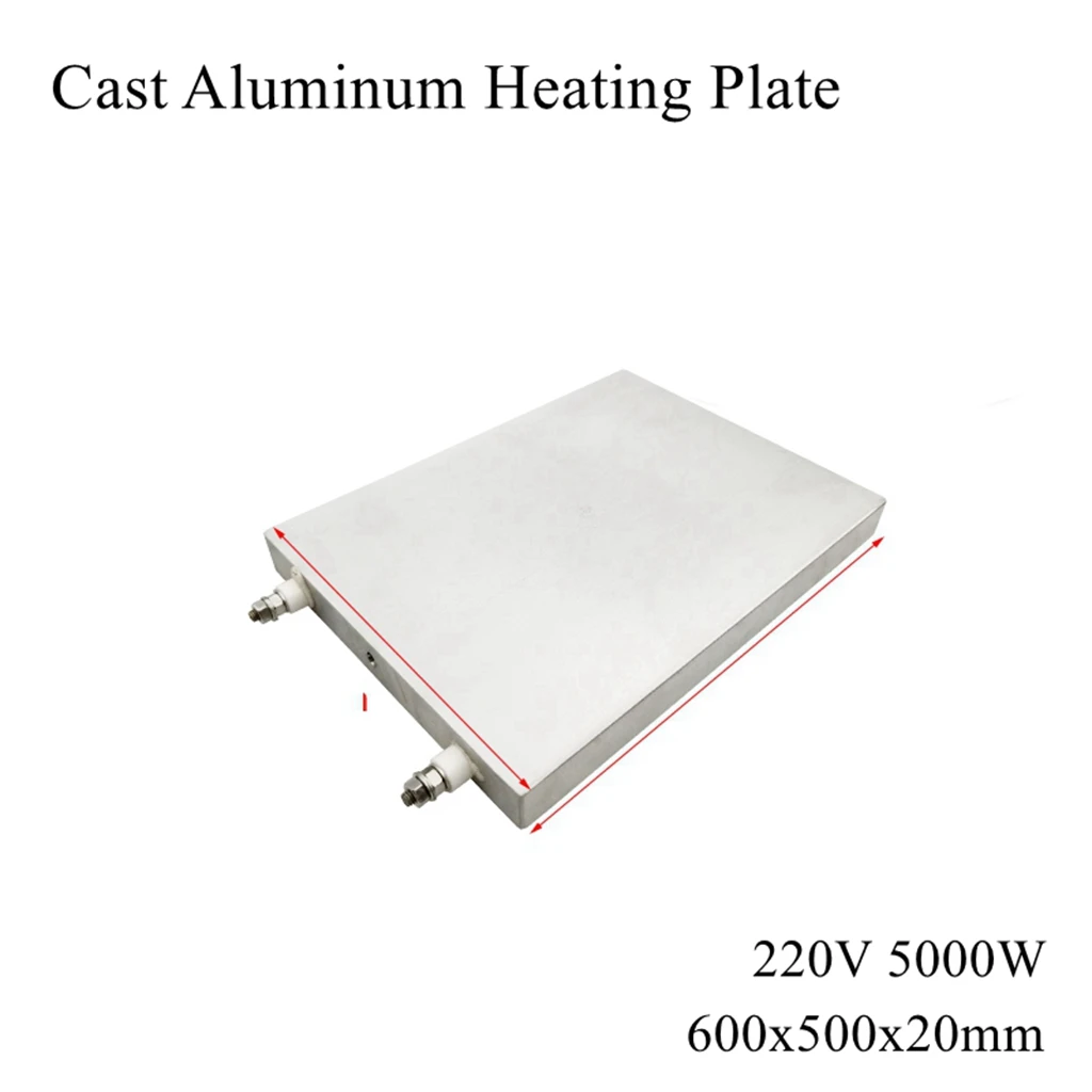 

600*500mm Cast Aluminum Heating Plate High Temperature Flat Electric Band Heater Pad Mat Board Press Machine Extruder Laminator