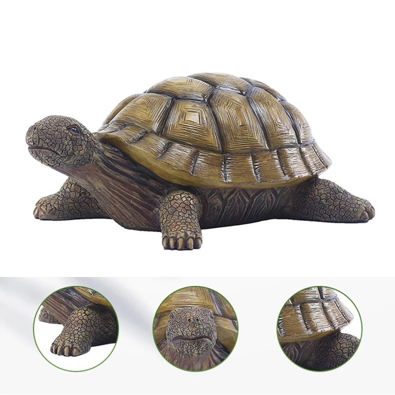 

Resin Turtle Statue Fortune Lucky Ornament Art Crafts Indoor Outdoor Garden Yard Decoration Animals Figurine