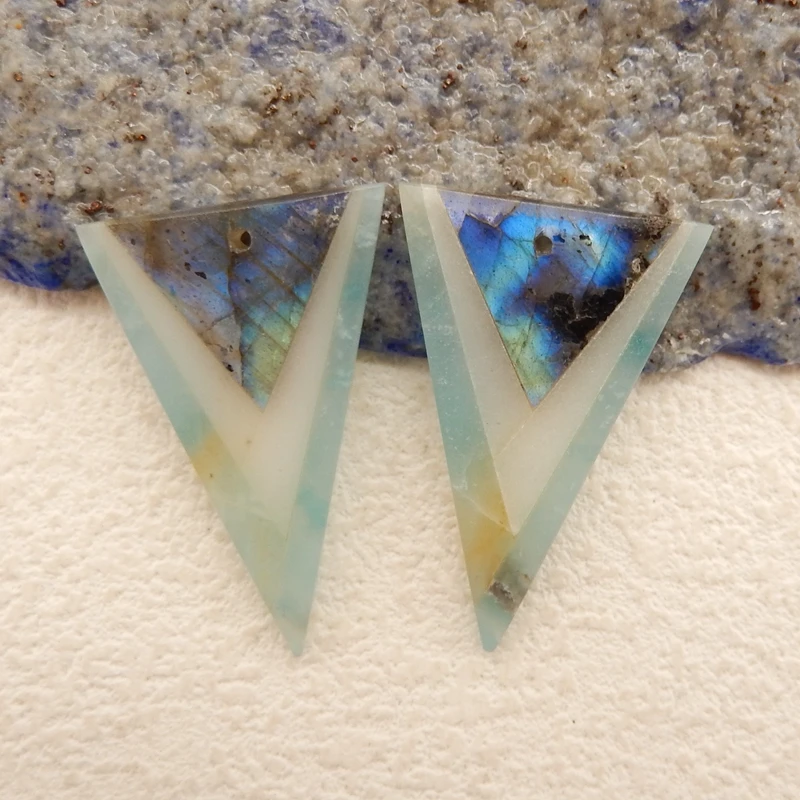 Натуральный камень лабрадорит белый нефрит Амазонит искусственная бусина