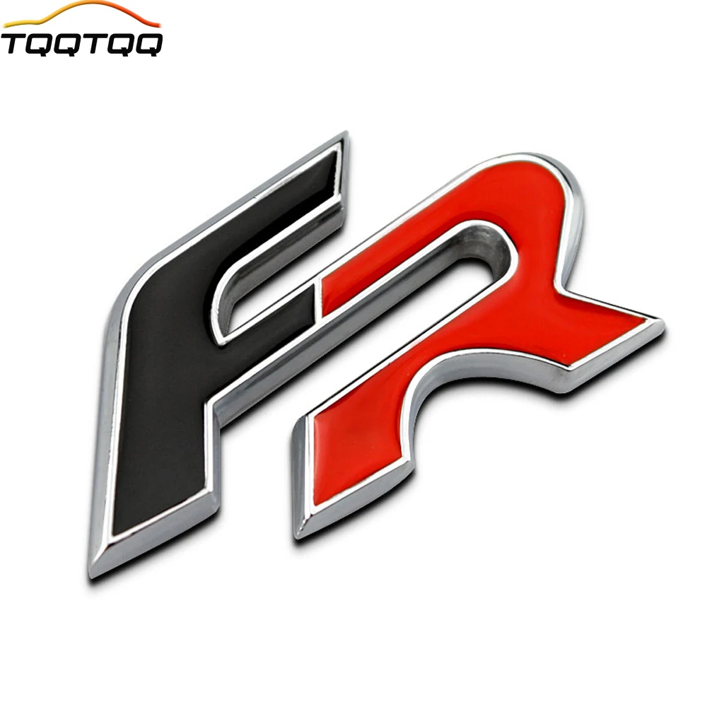 

1Pcs 3D Metal FR Car Side Fender Rear Trunk Emblem Badge Sticker Decals