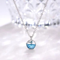 mermaid tears necklace for women crystals pendant choker vintage gothic accessories aesthetic boho trendy grunge body jewelry