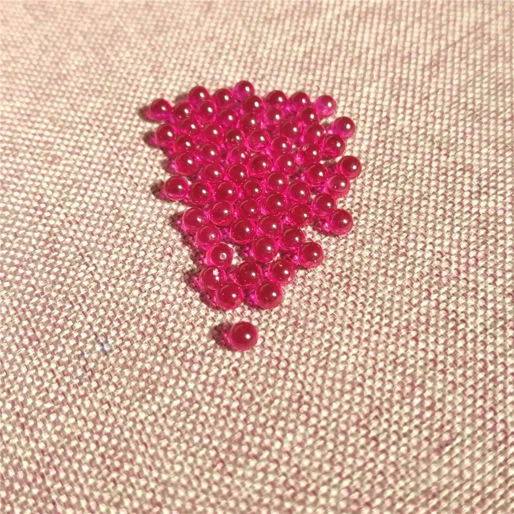 Рубиновые шарики OD 3 мм из искусственного камня