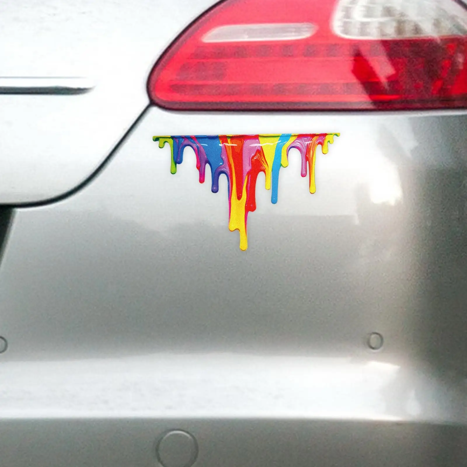 Автомобильная наклейка самоклеящаяся с царапинами для окна мотоцикла задней